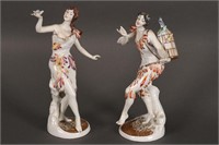 Pair of Wallendorf Porcelain Figures,