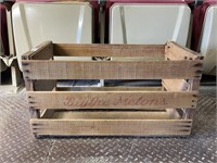 Vintage Wooden Battums Up Produce Crate