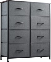 $60  WLIVE 8-Drawer Tall Dresser  Charcoal Gray
