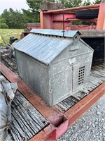 Vintage Galvanized Chicken Brooder House