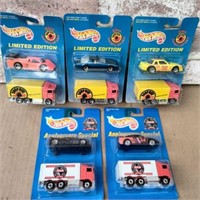 (5 PCS) HOT WHEELS LIMITED EDITION 2 CAR SETS;