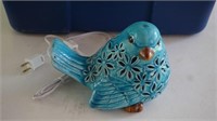 Lighted Teal Bird