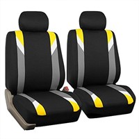 FH Group Front Set Cloth Car Seat Covers for Low