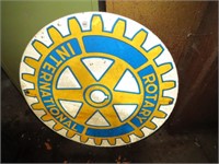 ROUND ROTARY INTERNATIONAL SIGN