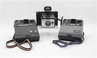 (3) Vintage Kodak & Polaroid Camera Lot