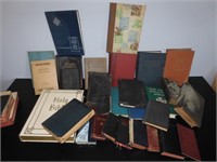 Large Lot of Early Bibles & Religious Books