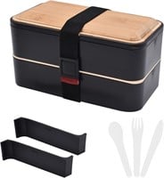 Japanese Lunch Boxes, 2 Stackable Food Containers