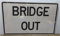 (JL) BRIDGE OUT Sign (48"×30")