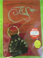 Dragon Hide Leather Key Chain & Guitar Pick Holder