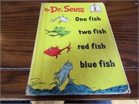 Dr. Seuss Hardback Book One Fish Two Fish c1960