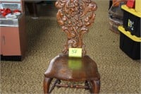 Carved Griffin Hall Chair