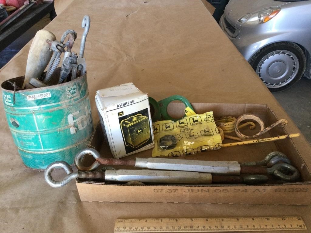 Misc. Lot  w/ John Deere parts & turnbuckles