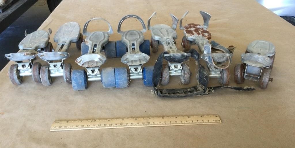 Vintage roller skates lot