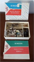 Vtg Singer Sewing Machine Attachments-see details