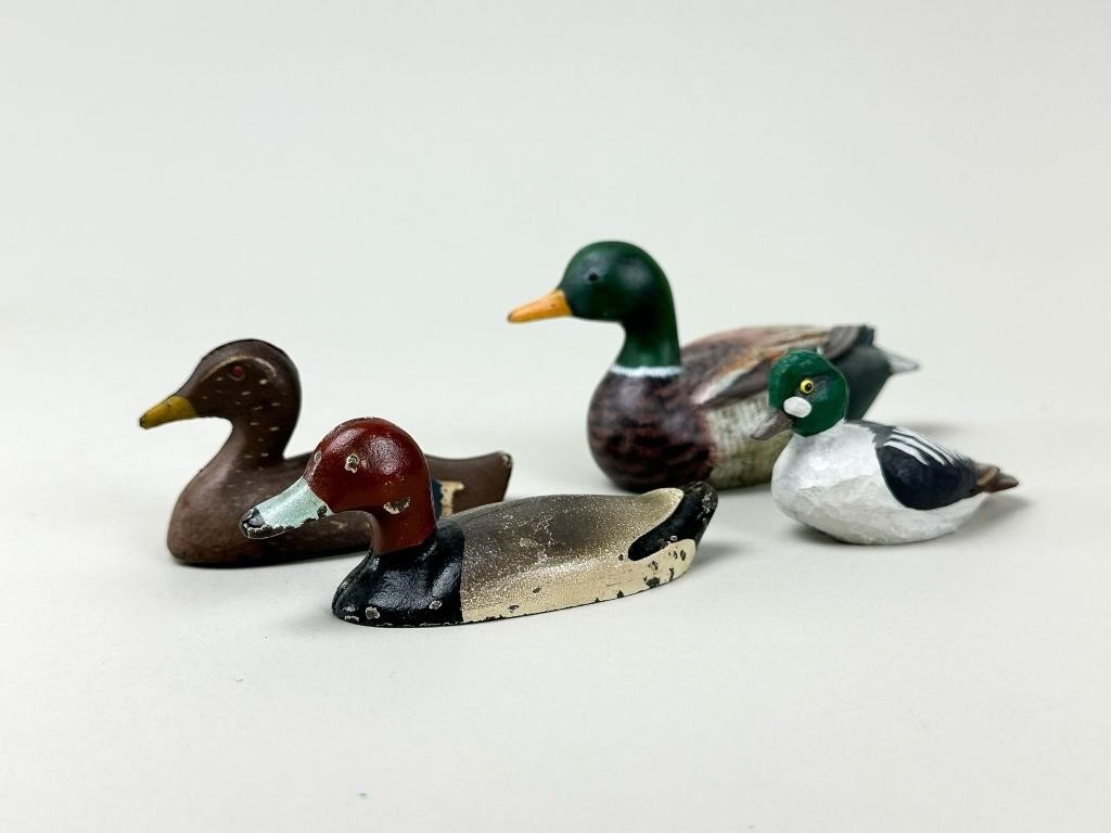 (4) Miniature Duck Figures