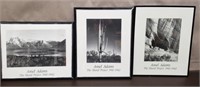 Trio of Ansel Adams "The Mural Project" 1941-42