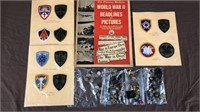 Military patches, pins, headlines album