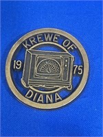 1975 Krewe of Diana Mardi Gras doubloon