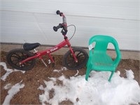 Go Glider Bike w/ 12" Wheels, Child's Poly Chair