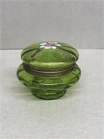 Green powder jar