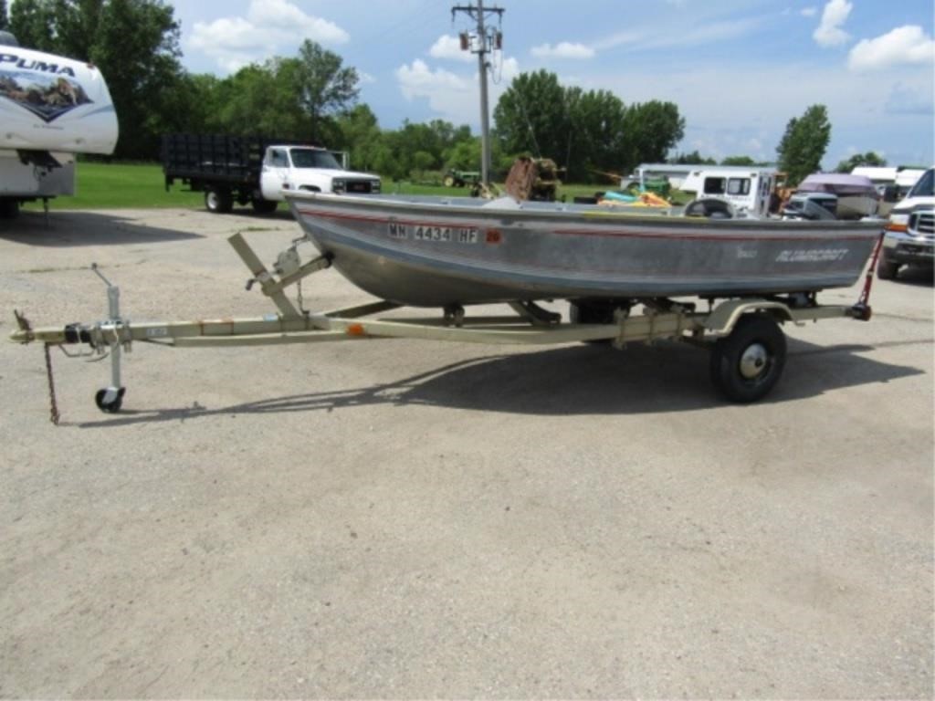 1994 Aluma Craft V-14 Alum Boat w/Evinrude 15HP