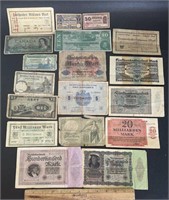 VNTAGE FOREIGN BANK NOTES-ASSORTED