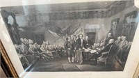 Etched Declaration of Independence, John Trumbull