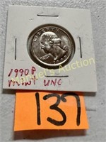 1990 - P - WASHINGTON QUARTER