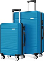 2 Piece Expandable Hardside Spinner Wheels Luggage