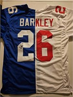 Signed Saquan Barkley split giants jersey jsa