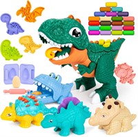 COVTOY Dinosaur Playdough Kit  Art Craft Toy Set
