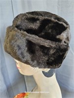 Vintage Hat Mouton? Fuzzy Brown Unisex