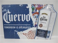 30" x 20" Stamped Metal Jose Cuervo Bar Sign