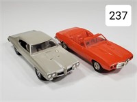 1969 Pontiac Firebird Convt. & 1970 GTO Hard Top