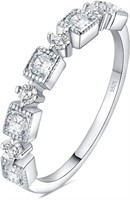 Princess 2.08ct White Sapphire Promise Ring