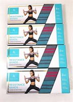 NEW Body Hype Resistance Bands (x8 pairs) (x4pks)