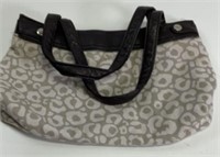 thirty-one gray leopard print purse