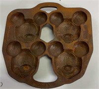 vintage cast iron mickey mouse heads pan