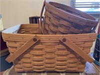 (3) Longaberger Baskets