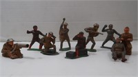 Vintage Toy Soldiers-WWI Flag Carrier, Grenade