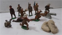 Vintage Toy Soldiers-Flag Carrier Carrier Pigeon &