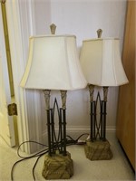 Pair of table lamps. Master