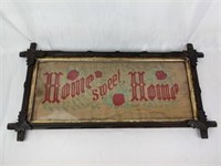Antique "Home Sweet Home" Needlepoint