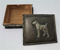 Terrier Trinket Box Broken Hinge