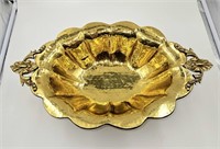 Brass Footed Centerpiece Bowl