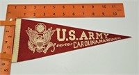 US Army Souvenir Carolina Maneuvers Pennant