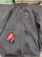 Milwaukee M12 Heated Hooded Jacket gray Sixe XL