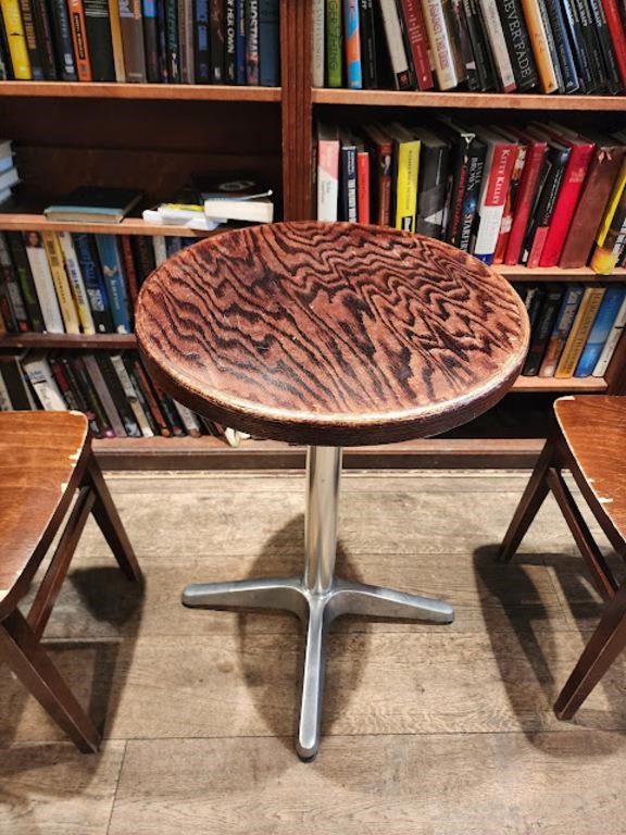 1 SEAT ROUND TOP WOOD CAFE TABLES