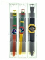 (3) Vintage Swatch Brand Quartz Wrist Watches
