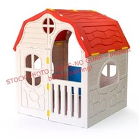 RQP Kids Cottage Foldable Plastic Playhouse